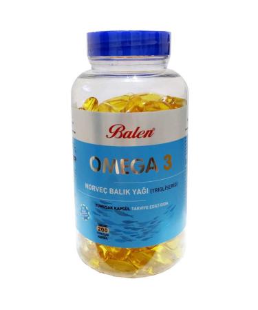 Balen Omega 3 Norwegian Fish Oil 1380 Mg 200 Capsules X 3 Pieces (Form) - Buy Online on GoSupps.com