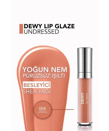 Flormar Nourishing Lip Gloss - Dewy Lip Glaze - 004 Undressed-8682536068079 - Buy Online on GoSupps.com