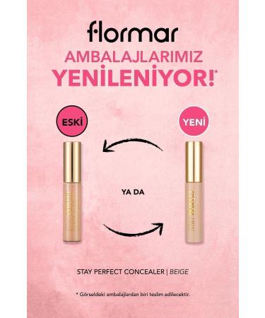 Flormar Natural Finish Concealer (COLD UNDERTONE) - Stay Perfect Concealer - 005 Beige - 8682536085526 - Buy Online on GoSupps.com