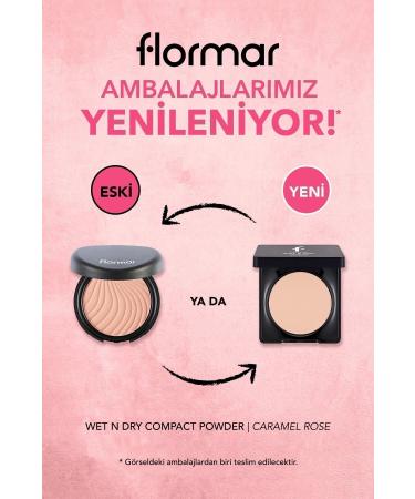 Flormar Wet-Dry Creamy Powder - Wet&Dry Compact Powder - 006 Caramel Rose - 8682536053716 - Buy Online on GoSupps.com