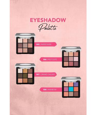 Flormar Matte & Shiny Creamy Eyeshadow Palette - Eye Shadow Palette - 001 Fallen Angel- 8682536048439 - Buy Online on GoSupps.com