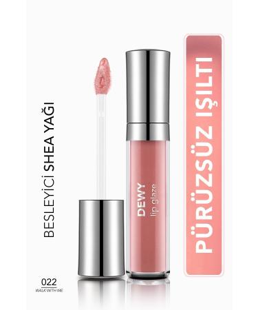 Flormar Nourishing Lip Gloss - Dewy Lip Glaze - 022 Walk With Me-8682536069403