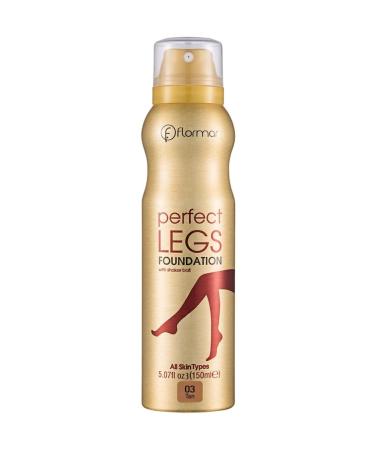 Flormar Tone Equalizing Leg Foundation (WARM UNDERTONE) - Perfect Legs Foundation - 003 Tan - 8690604200696