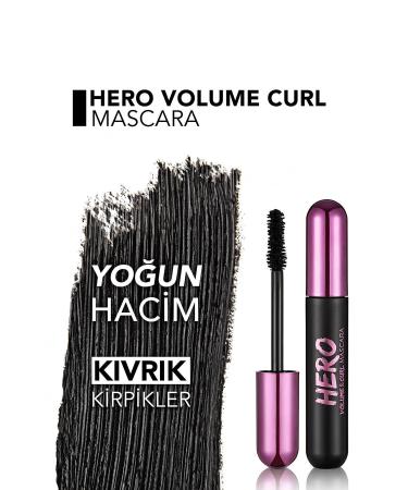 Flormar Curl and Volume Mascara (BLACK) - Hero Volume & Curl Mascara - 000 - 8682536022804 - Buy Online on GoSupps.com