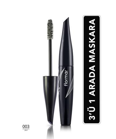Flormar Volumizing 3 Effects in 1 Mascara (Black) - Spider Lash Mascara - 003 - 8690604110667