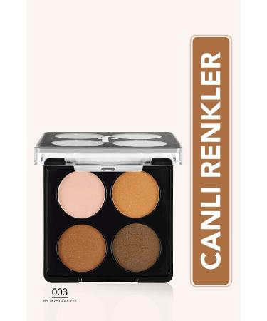 Flormar Matte & Shiny Eyeshadow Palette - Color Eyeshadow Palette - 003 Bronze Goddess - 8682536051170