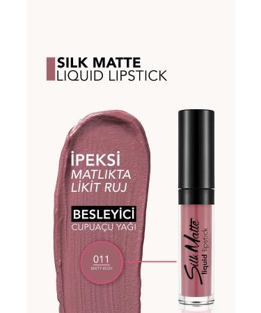 Flormar Velvet Texture Liquid Matte Lipstick - Silk Matte Liquid Lipstick - 011 MISTY ROSY - 8690604505388 - Buy Online on GoSupps.com