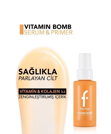 Flormar Moisture and Shine Vitamin Serum-Makeup Base - Vitamin Bomb Serum&Primer - 000 - 8682536046305 - Buy Online on GoSupps.com