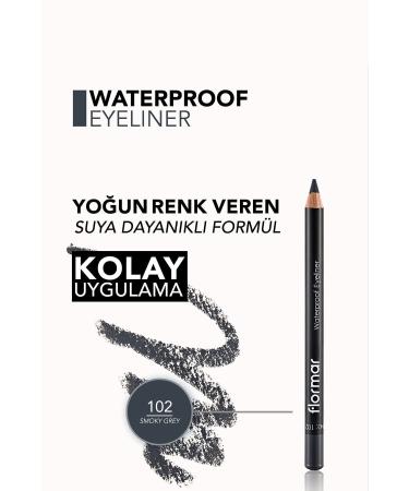 Flormar Waterproof Eyeliner - Grey Waterproof - Buy Online on GoSupps.com