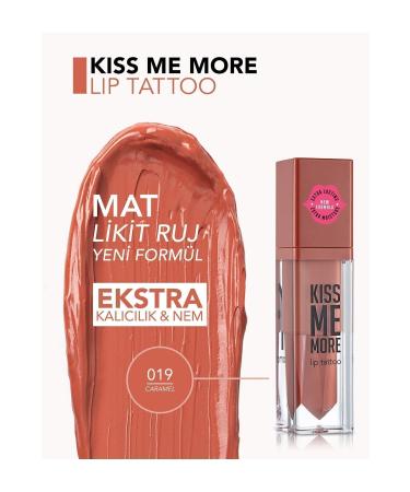 Flormar Long Lasting Matte Lipstick - Kiss Me More-019 Caramel-8682536040860 - Buy Online on GoSupps.com