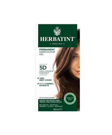 Herbatint Hair Dye - Light Golden Chestnut 5D Gold Light Brown 150 ml 8016744500128