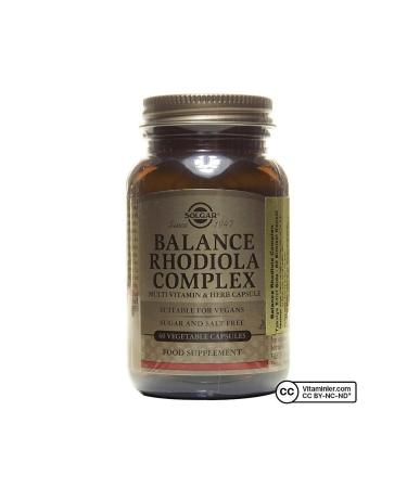 Solgar Balance Rhodiola Complex 60 Capsules