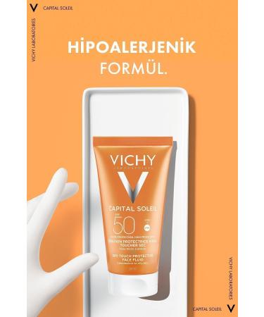 Vichy Capital Soleil Dry Touch - High Protection Sunscreen - SPF 50 - 50 Ml - Buy Online on GoSupps.com