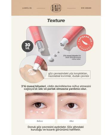 Lamelin Anti-Aging 3-Pack Massage Head Collagen Eye Cream Lamelin Roll On Collagen Eye Cream - Buy Online on GoSupps.com