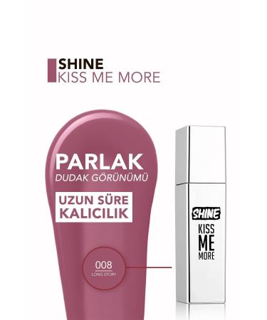Flormar Permanent Shiny Liquid Lipstick (LIGHT PURPLE) - Shine Kiss Me More Lls - 008 Long Story - 8682536083812 - Buy Online on GoSupps.com