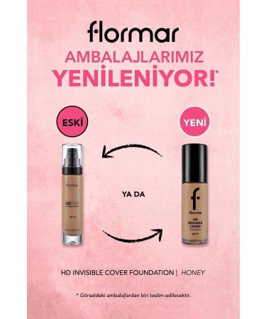 Flormar Foundation Invisible Cover HD Foundation No: 110 - Buy Online on GoSupps.com