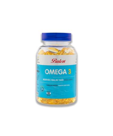 Balen Omega 3 Norwegian Fish Oil (TRIGLYCERIDE FORM) 1380 Mg 100 Capsules