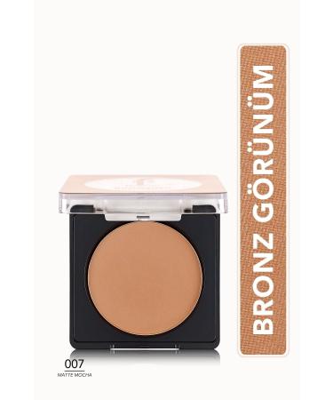 Flormar Intense Pigmented Shimmering Bronzer - Bronzing Powder - 007 Matte Mocha - 8682536053457