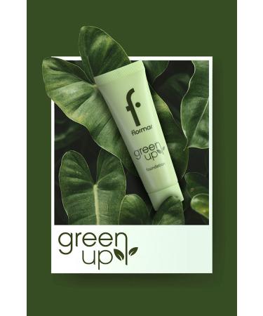 Flormar Semi-Matte Finish Water Based Vegan Foundation- Green Up Foundation-003 Ivory Nude-4251903322225 - Buy Online on GoSupps.com