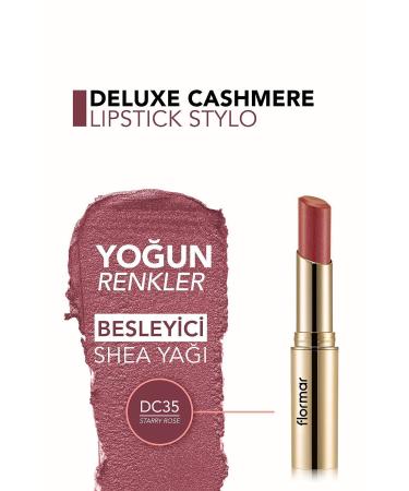 Flormar Deluxe Cashmere Lipstick Stylo Metallic Dusty Rose Lipstick DC35 8690604209798 - Buy Online on GoSupps.com