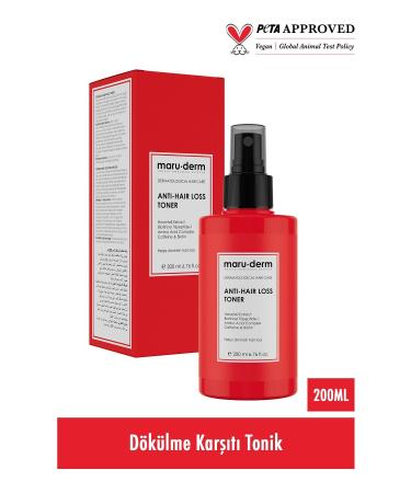 Maru.Derm Hair Tonic | Biotin & Caffeine Anti-Loss Hair Tonic Helps Healthy Growth 200 ML | Vegan - Buy Online on GoSupps.com