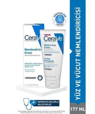 CeraVe Moisturizing Face and Body Cream-For Dry Skin With Ceramide and Hyaluronic Acid 177ML