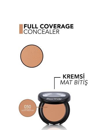 Flormar Concealer - Full Coverage Concealer - 050 Light -Medium 31000015-050 - Buy Online on GoSupps.com