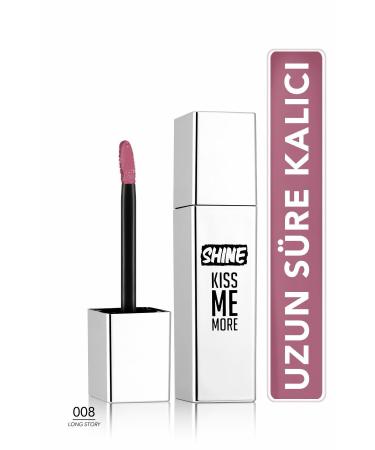 Flormar Permanent Shiny Liquid Lipstick (LIGHT PURPLE) - Shine Kiss Me More Lls - 008 Long Story - 8682536083812