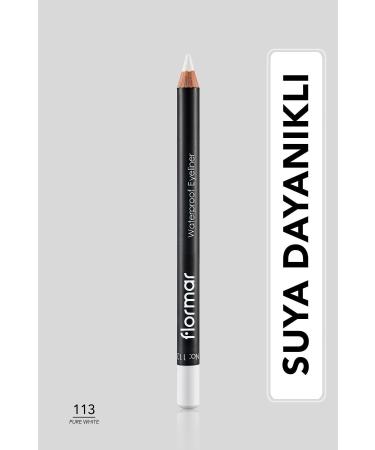 Flormar Waterproof Matte Eyeliner (WHITE) - Waterproof Eyeliner - 113 Pure White - 8690604109135