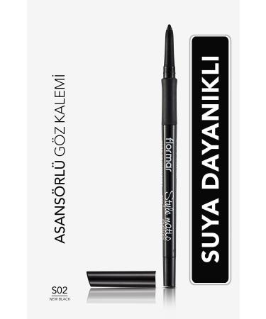 Flormar Waterproof Lift Eyeliner (INTENSIVE BLACK)-stylematic Eyeliner-s02newblack-8690604190492