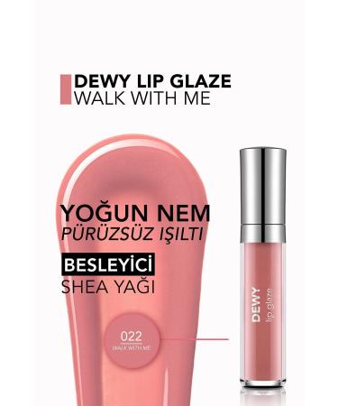 Flormar Nourishing Lip Gloss - Dewy Lip Glaze - 022 Walk With Me-8682536069403 - Buy Online on GoSupps.com