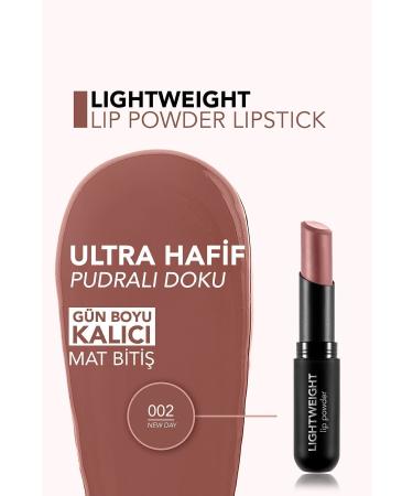 Flormar Ultra Light Matte Lipstick (DARK NUDE) - Lightweight Lip Powder - 002 New Day - 8682536061667 - Buy Online on GoSupps.com