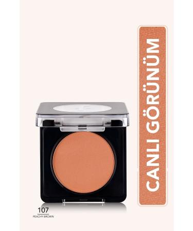 Flormar Mat Biti li Kompakt All k (PEMBE-KAHVE) - Blush-on - 107 Peachy Brown - 8682536051774