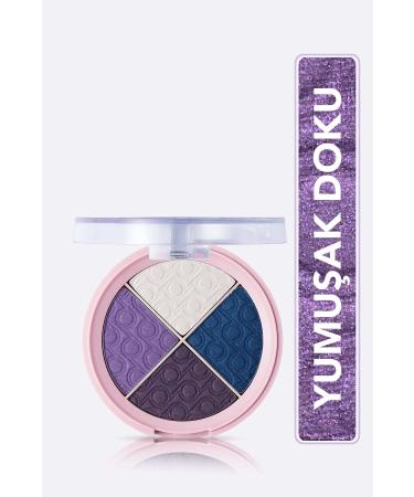 Flormar Eyeshadow and Eyeshadow Palette - Pretty By Flormar Quartet Eyeshadow 006 Violet Universe