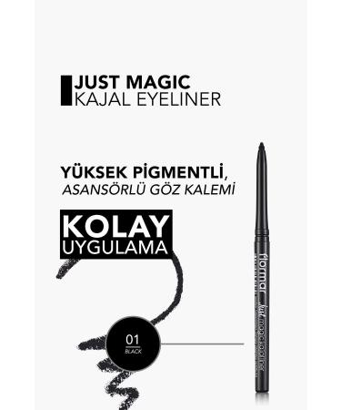 Flormar Soft Texture Eye Pencil (Black) - Just Magic Kajal Liner - 001 Black - 8690604539574 - Buy Online on GoSupps.com