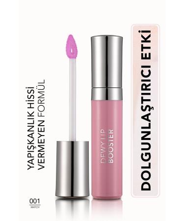 Flormar Plumping Lip Gloss (TRANSPARENT) - Dewy Lip Booster - 001 Match - 8690604619030