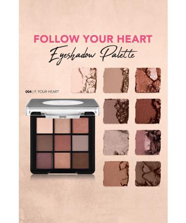 Flormar Matte & Shiny Creamy Eyeshadow Palette - Eye Shadow Palette - 004 Follow Your Heart- 8682536048460 - Buy Online on GoSupps.com