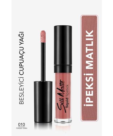 Flormar Velvet Texture Liquid Matte Lipstick - Silk Matte Liquid Lipstick - 010 TENDER TERRA - 8690604505371