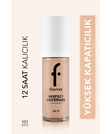 Flormar Perfect Coverage Intensive Concealer Water Based Foundation (PINK UNDERTONE) -101 Pastelle -8682536058148