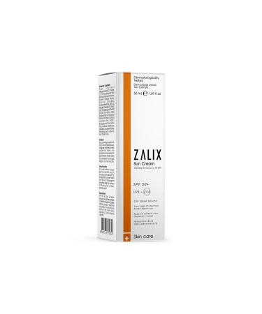 ZALIX Water Resistant Moisturizing Effective Sunscreen Cream Spf 50 Uvb Uva 50 ml - Buy Online on GoSupps.com