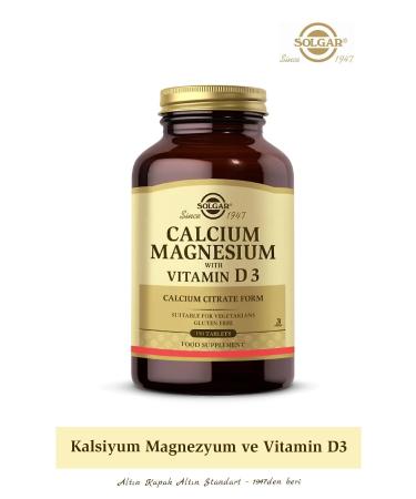 Solgar Calcium Magnesium With Vitamin D3 150 Tablets (Calcium Magnesium Magnesium D3)