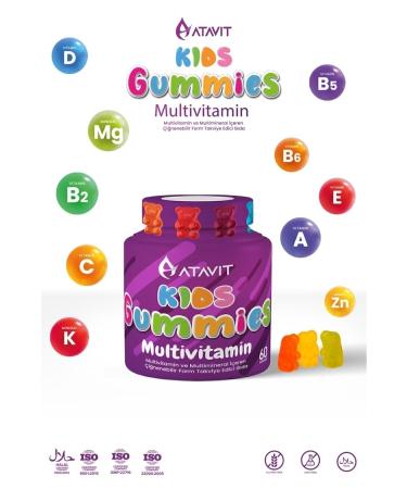 Atavit Omega 3 D3 K2 Magnesium Multivitamin Super 3 Gummies Kids - Buy Online on GoSupps.com