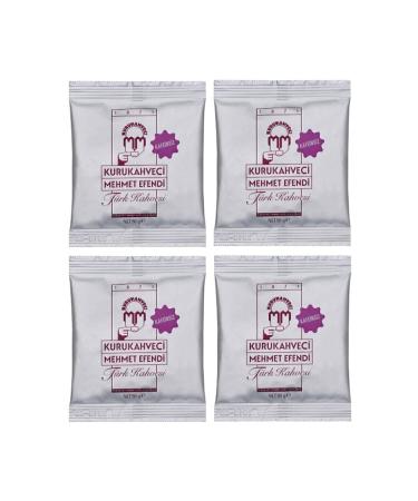Mehmet Efendi Kuru Kahveci Decaffeinated Turkish Coffee 50 gr X 4 Packs