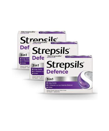 Strepsils Strepsils Defense 12 Lozenges SET OF 3 - Buy Online on GoSupps.com