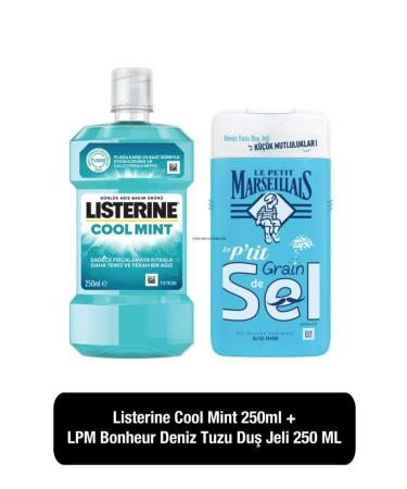 Le Petit Marseillais Listerine Cool Mint 250 ML + Le Petit Marseillais Sea Salt Shower Gel 250 ML