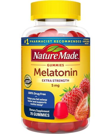 Nature Made 5 mg Extra Strength Sleep Support 70 Gummies