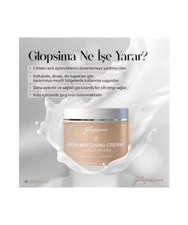 glopsima Skin Whitening Cream | Anti-Stain | Brightening Care | 50ml | Skin Whitening - Buy Online on GoSupps.com
