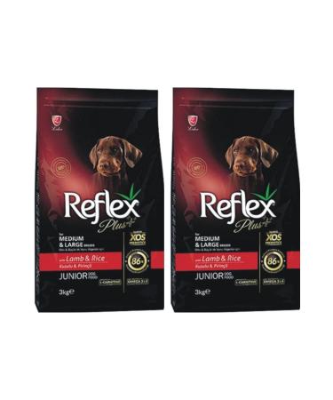 Reflex Lamb and Rice Medium and Large Breed Puppy Food 2x3 Kg.