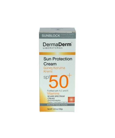 Sun Protection Cream Spf 50+ Factor Paraben-Free UVA/UVB High Protection 100 Gr