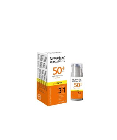 Newvit Newvital SPF 50+ Sun Cream 50ml - High Protection for Sensitive Skin